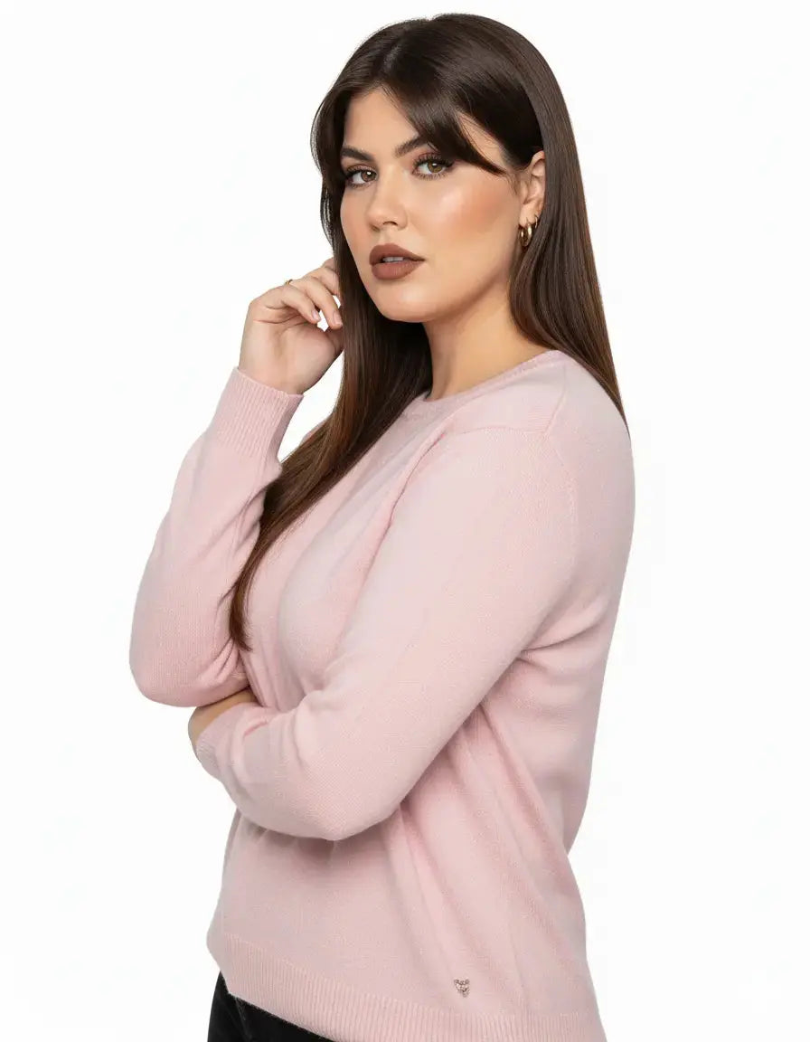 Maglia a girocollo basic e maniche lunghe DORABELLA