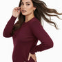 Maglia a girocollo basic e maniche lunghe DORABELLA