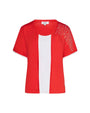 Maglia finto twinset con strass ARANCIO DORABELLA XL