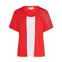 Maglia finto twinset con strass ARANCIO DORABELLA XL
