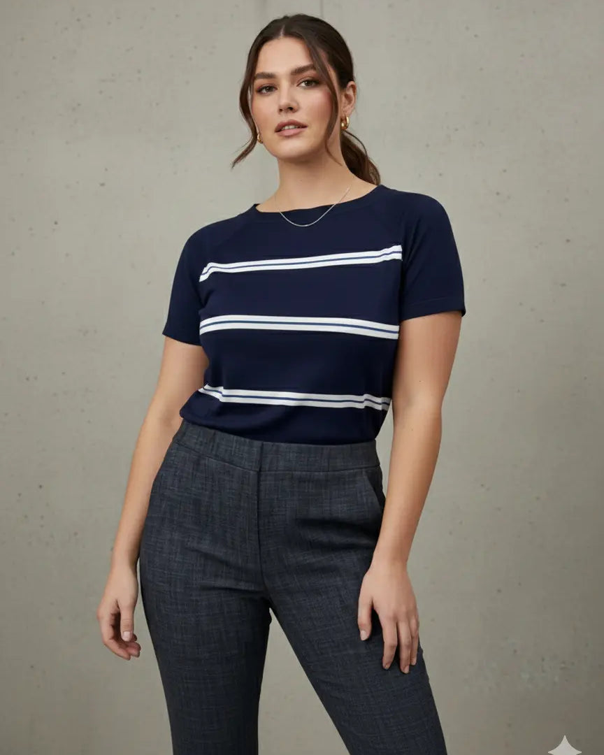 Maglia girocollo a righe DORABELLA PIU'