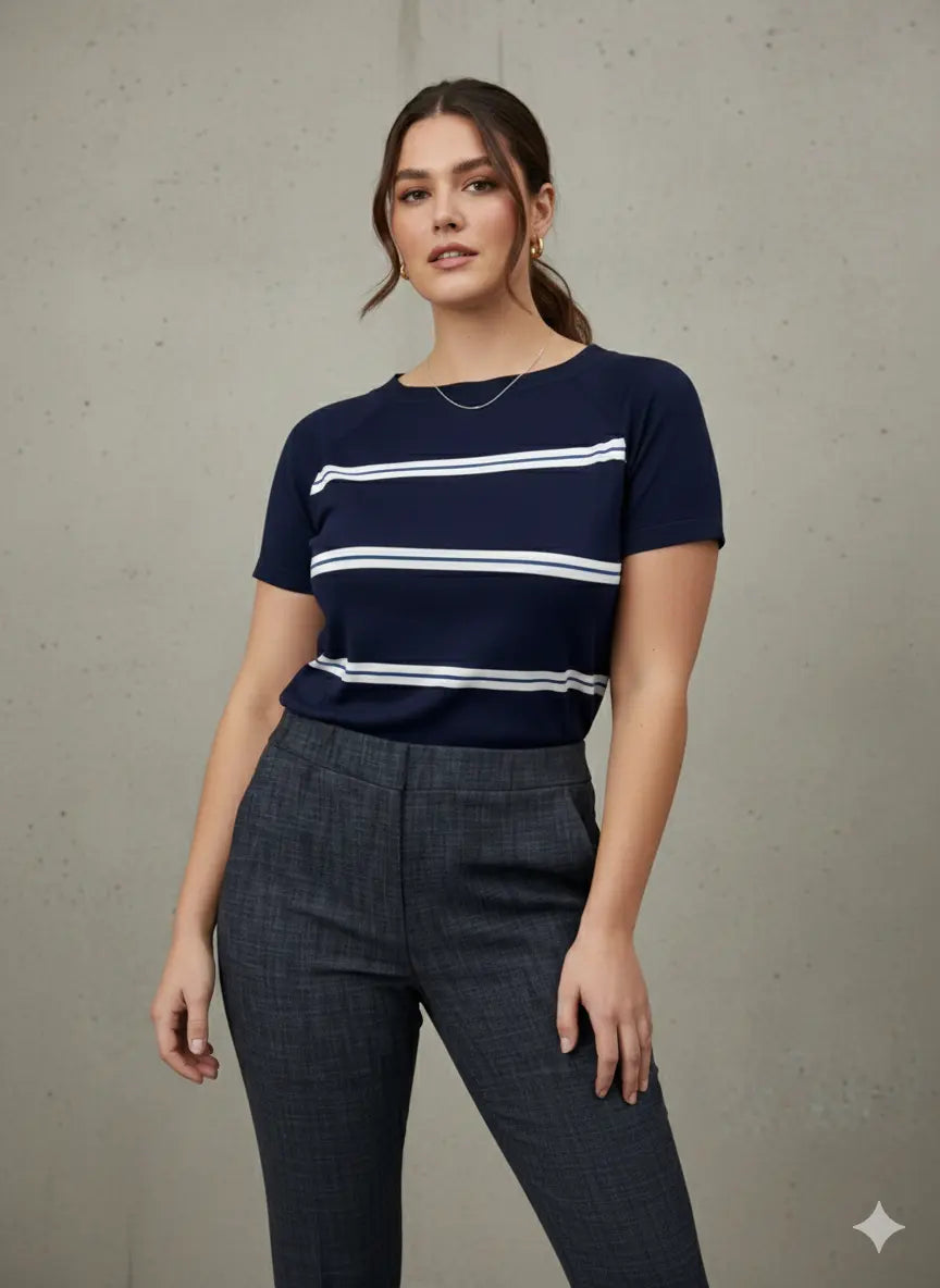 Maglia girocollo a righe DORABELLA PIU'