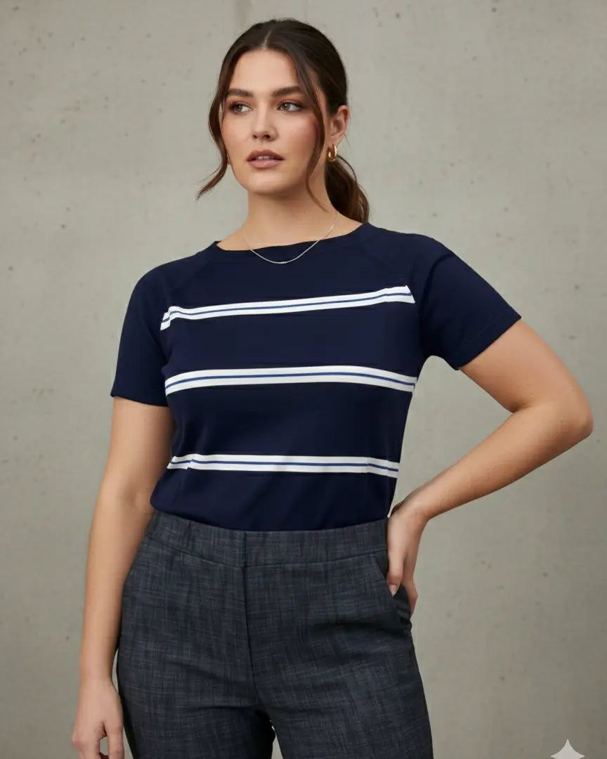 Maglia girocollo a righe DORABELLA PIU'