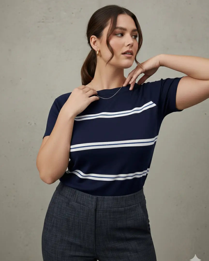 Maglia girocollo a righe DORABELLA PIU'