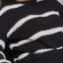 Maglia girocollo a righe con costine NERO DORABELLA XL