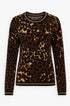 Maglia girocollo animalier DORABELLA