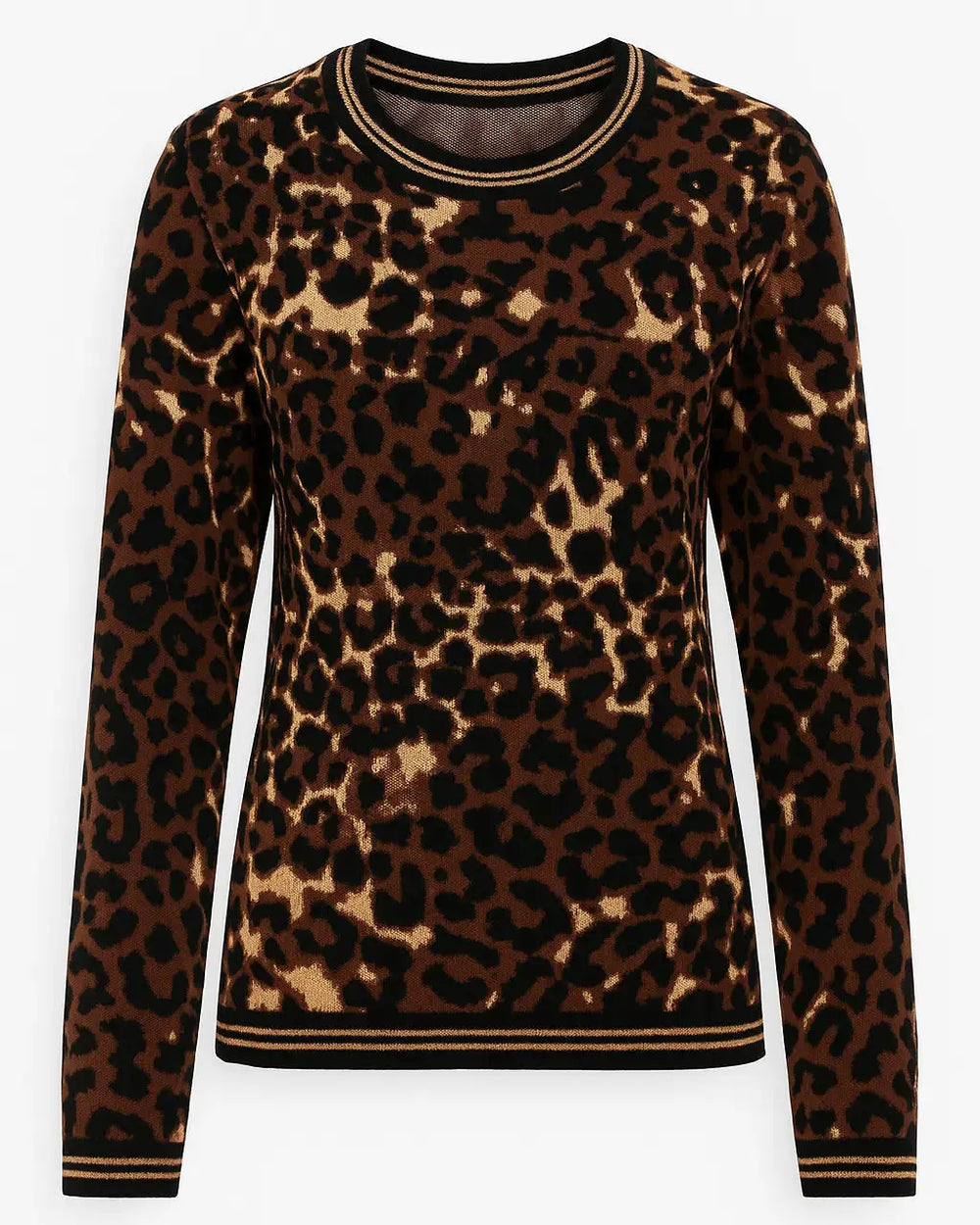 Maglia girocollo animalier DORABELLA
