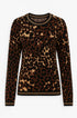 Maglia girocollo animalier DORABELLA