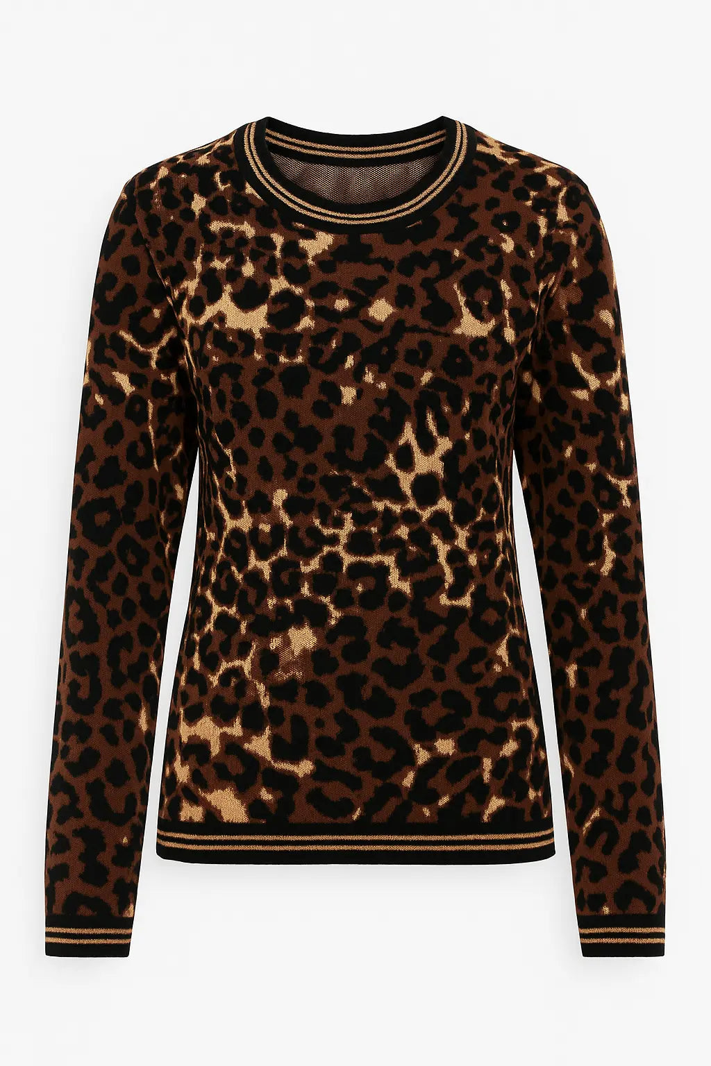 Maglia girocollo animalier DORABELLA