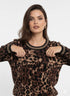 Maglia girocollo animalier DORABELLA