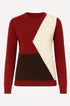 Maglia girocollo color block DORABELLA