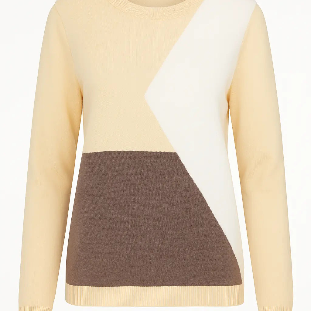 Maglia girocollo color block DORABELLA