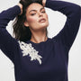 Maglia girocollo con applicazione DORABELLA PIU'