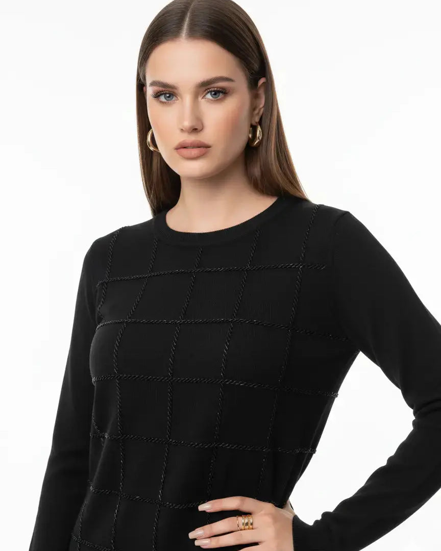 Maglia girocollo con applicazioni DORABELLA