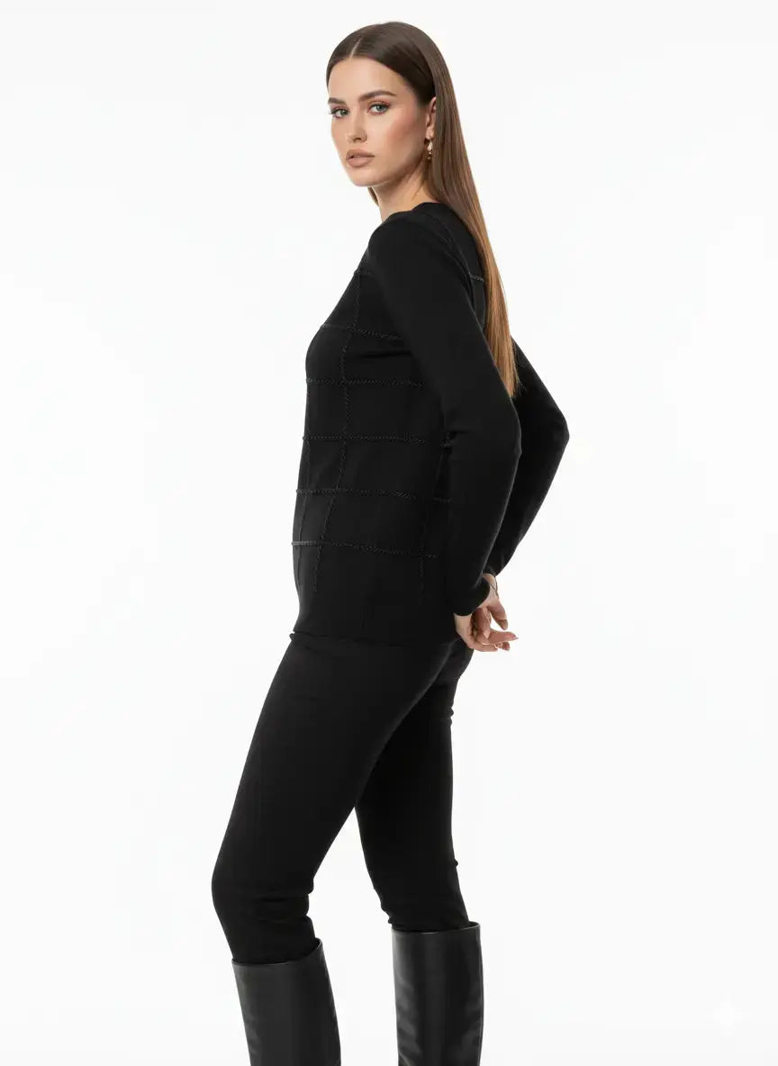 Maglia girocollo con applicazioni DORABELLA