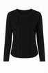 Maglia girocollo con applicazioni DORABELLA XXL / Nero