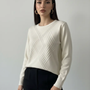 Maglia girocollo con applicazioni frontali DORABELLA