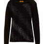 Maglia girocollo con applicazioni strass frontali NERO DORABELLA PIU' XXXL