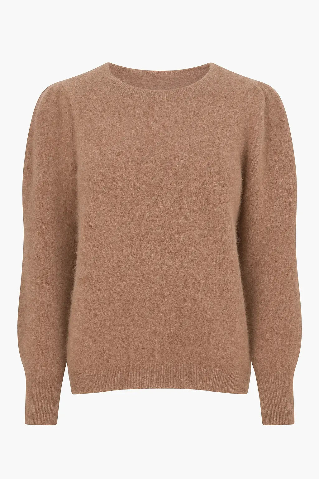 Maglia girocollo con arriccio spalla in misto baby alpaca UNICA by Ironica