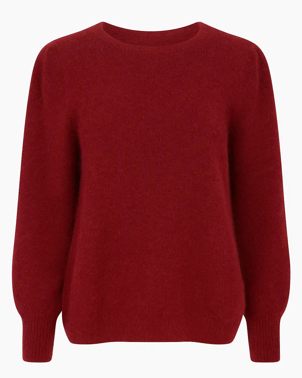 Maglia girocollo con arriccio spalla in misto baby alpaca UNICA by Ironica