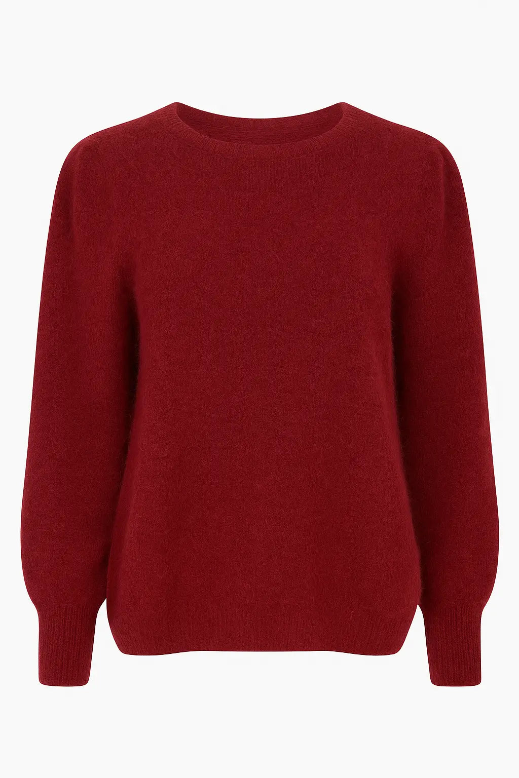 Maglia girocollo con arriccio spalla in misto baby alpaca UNICA by Ironica