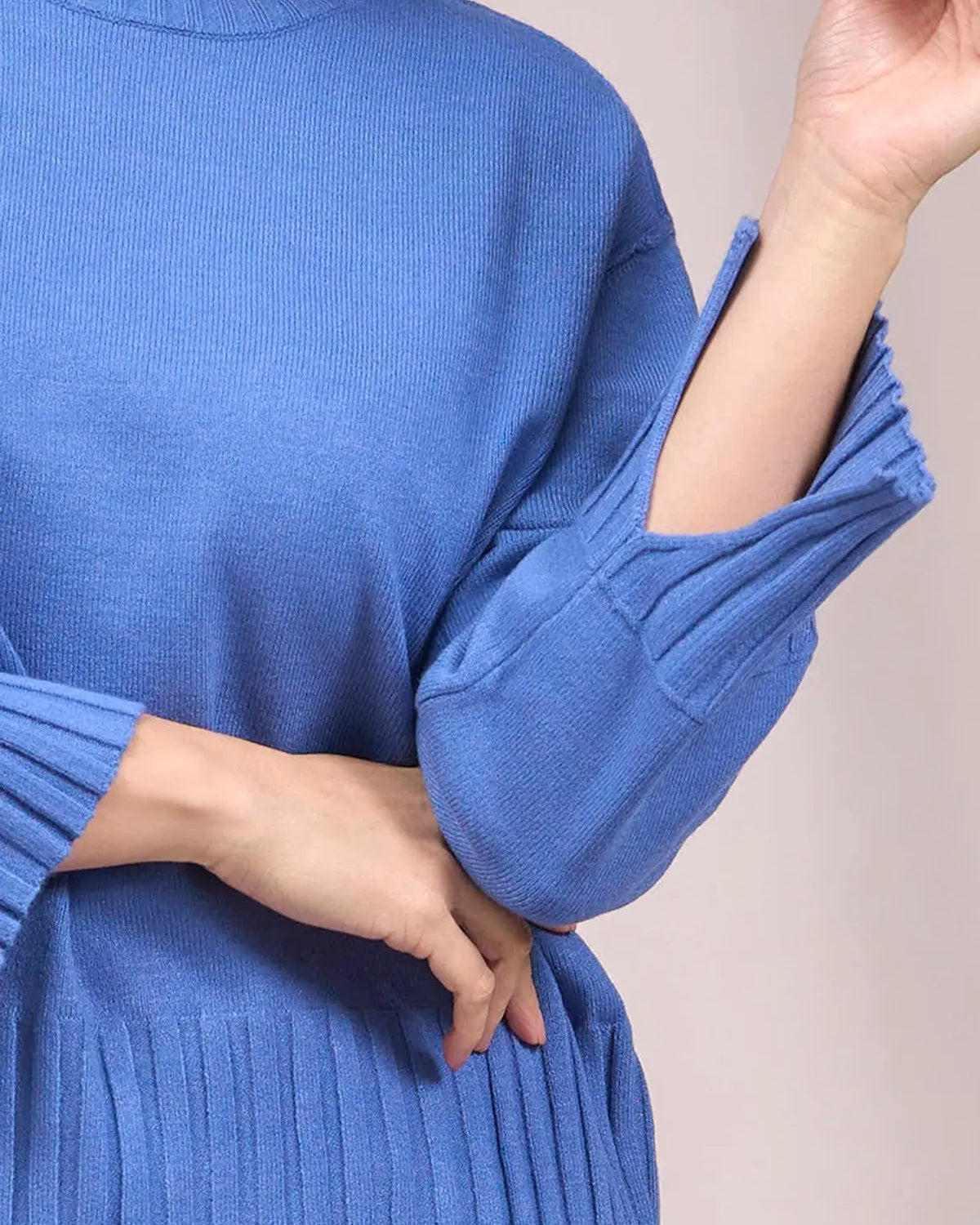 Maglia girocollo con bordi a costine larghe CARTA DA ZUCCHERO IRONICA