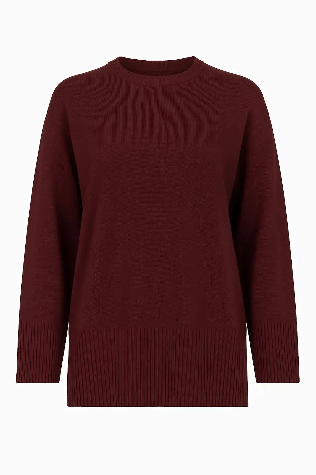 Maglia girocollo con costina alta al fondo DORABELLA PIU'