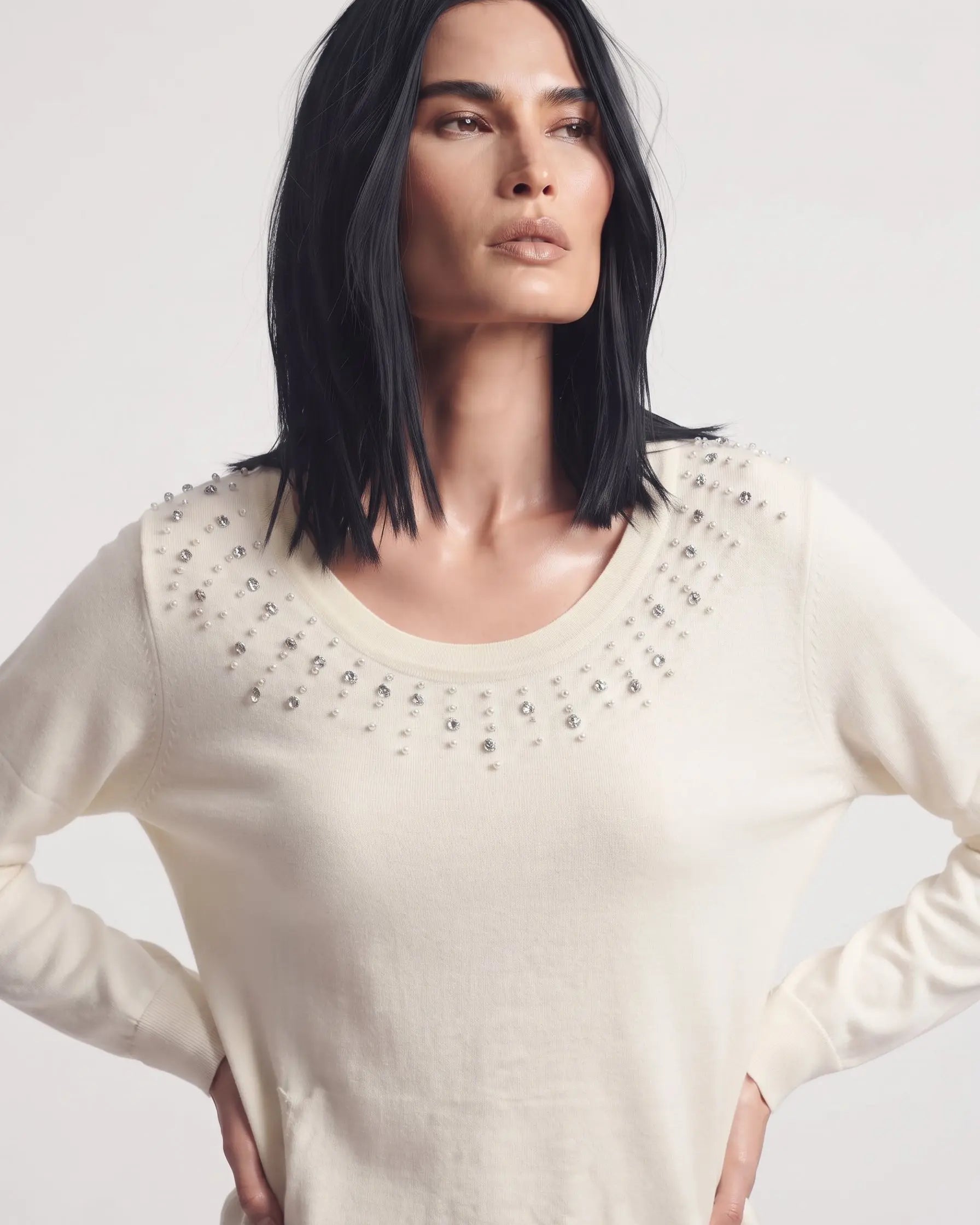 Maglia girocollo con dettagli DORABELLA