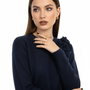 Maglia girocollo con fiori applicati DORABELLA
