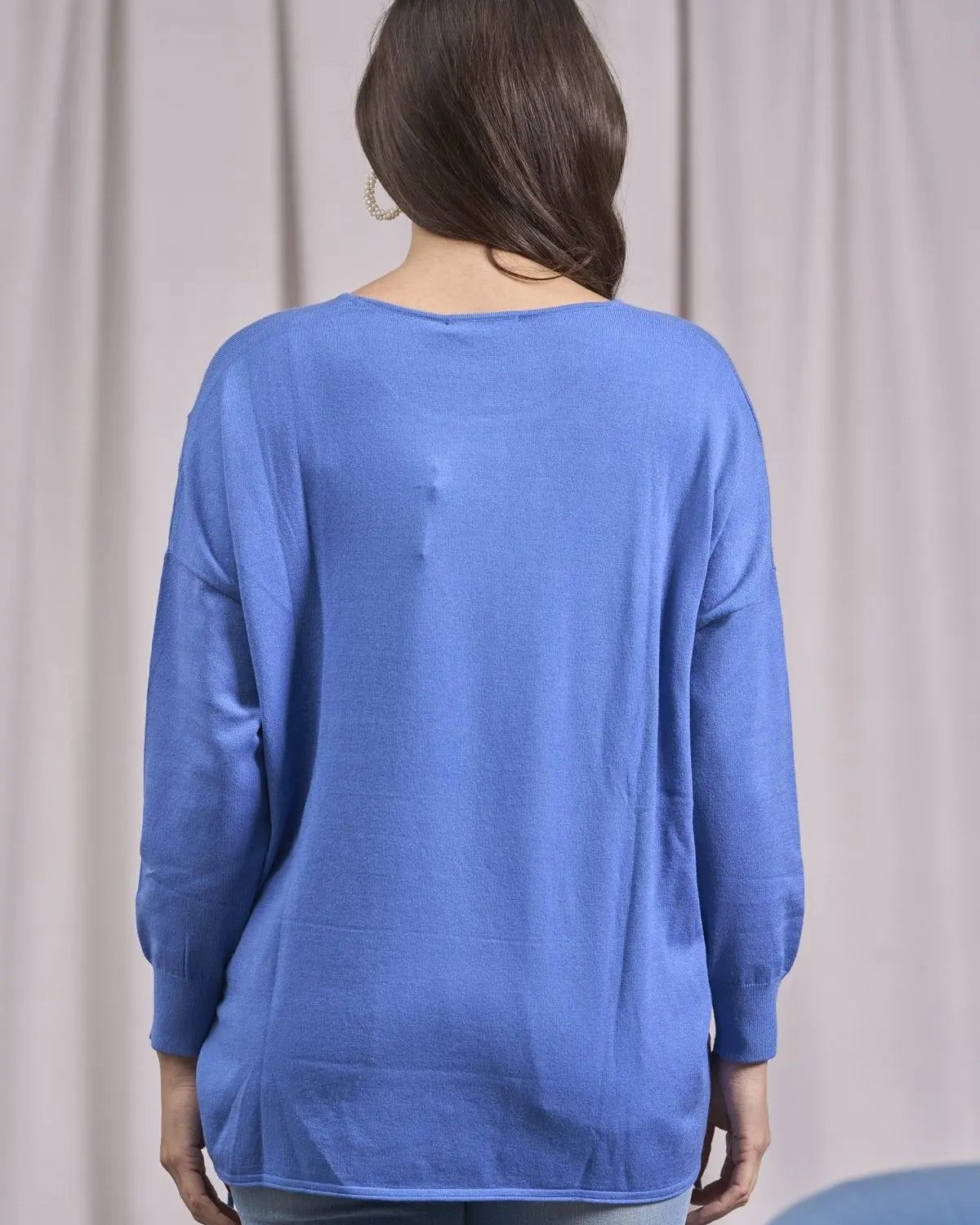 Maglia girocollo con intrecci frontali CARTA DA ZUCCHERO IRONICA