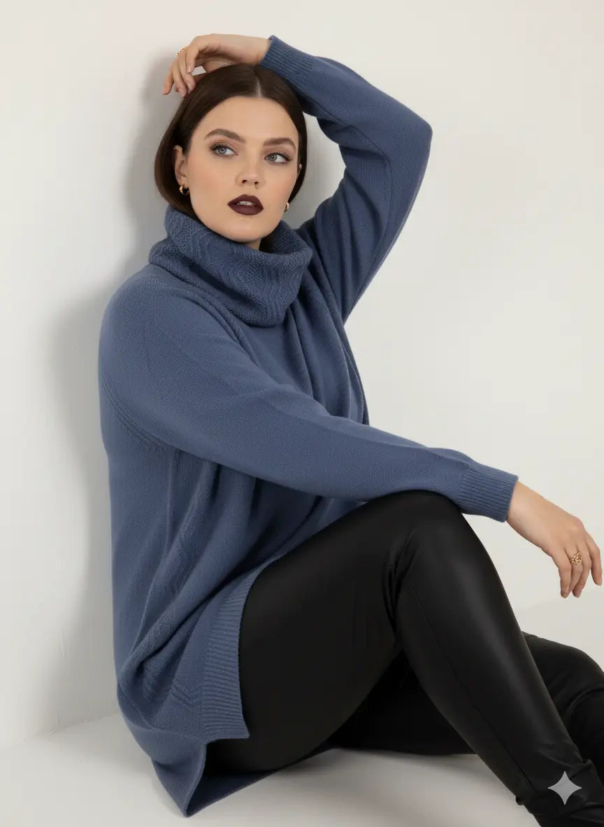 Maglia girocollo con lavorazione a rilievo DORABELLA PIU'