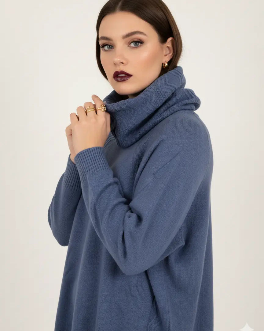 Maglia girocollo con lavorazione a rilievo DORABELLA PIU'