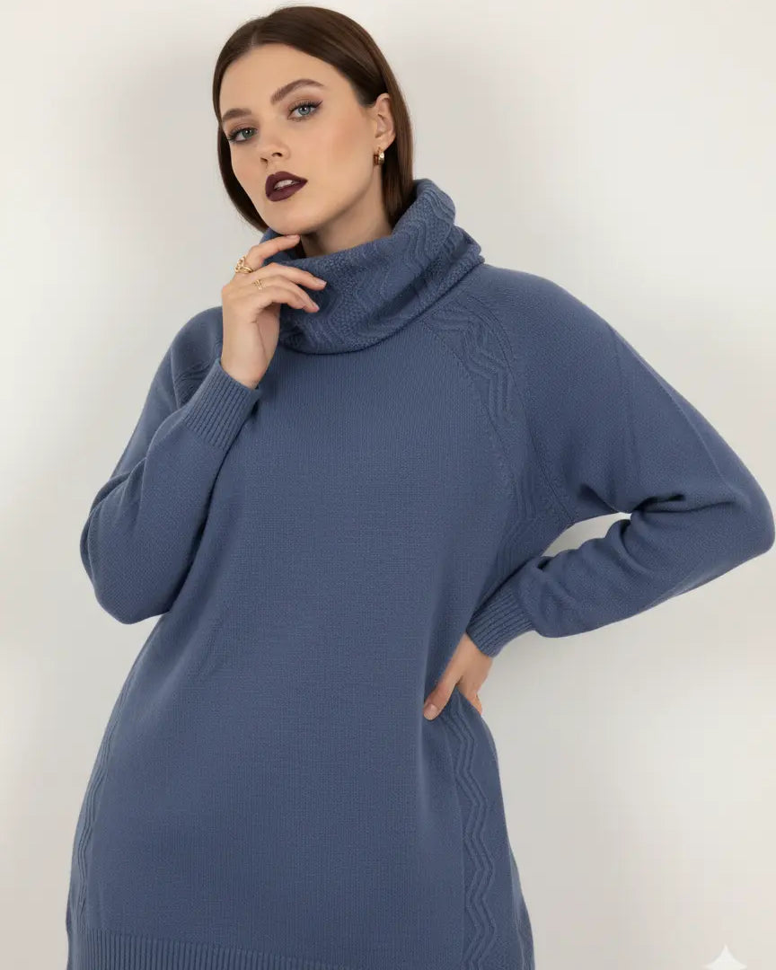 Maglia girocollo con lavorazione a rilievo DORABELLA PIU'