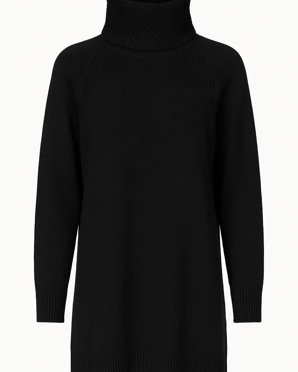 Maglia girocollo con lavorazione a rilievo DORABELLA PIU' XL (45) / Nero