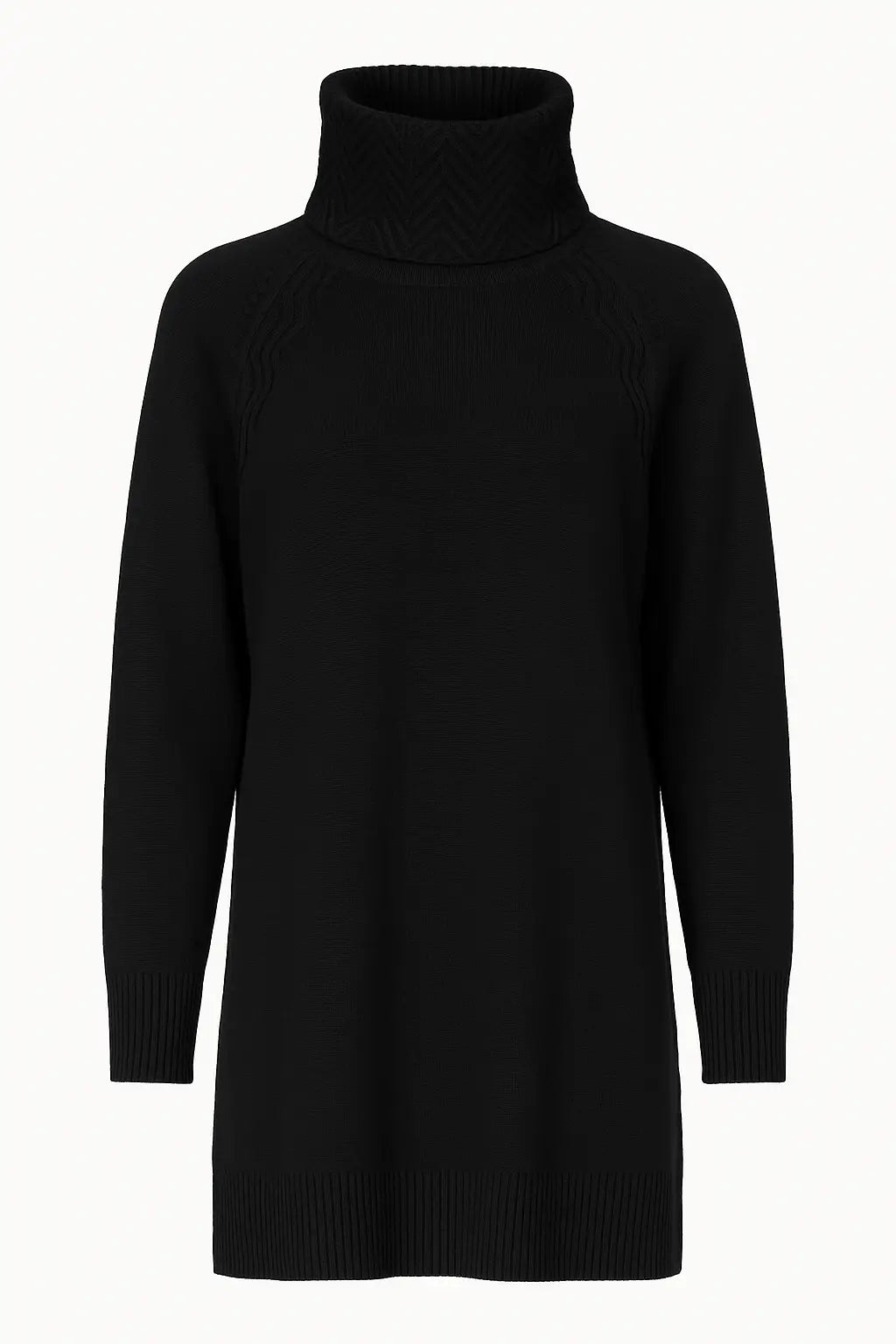 Maglia girocollo con lavorazione a rilievo DORABELLA PIU' XL (45) / Nero