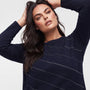 Maglia girocollo con micro borchie DORABELLA PIU'
