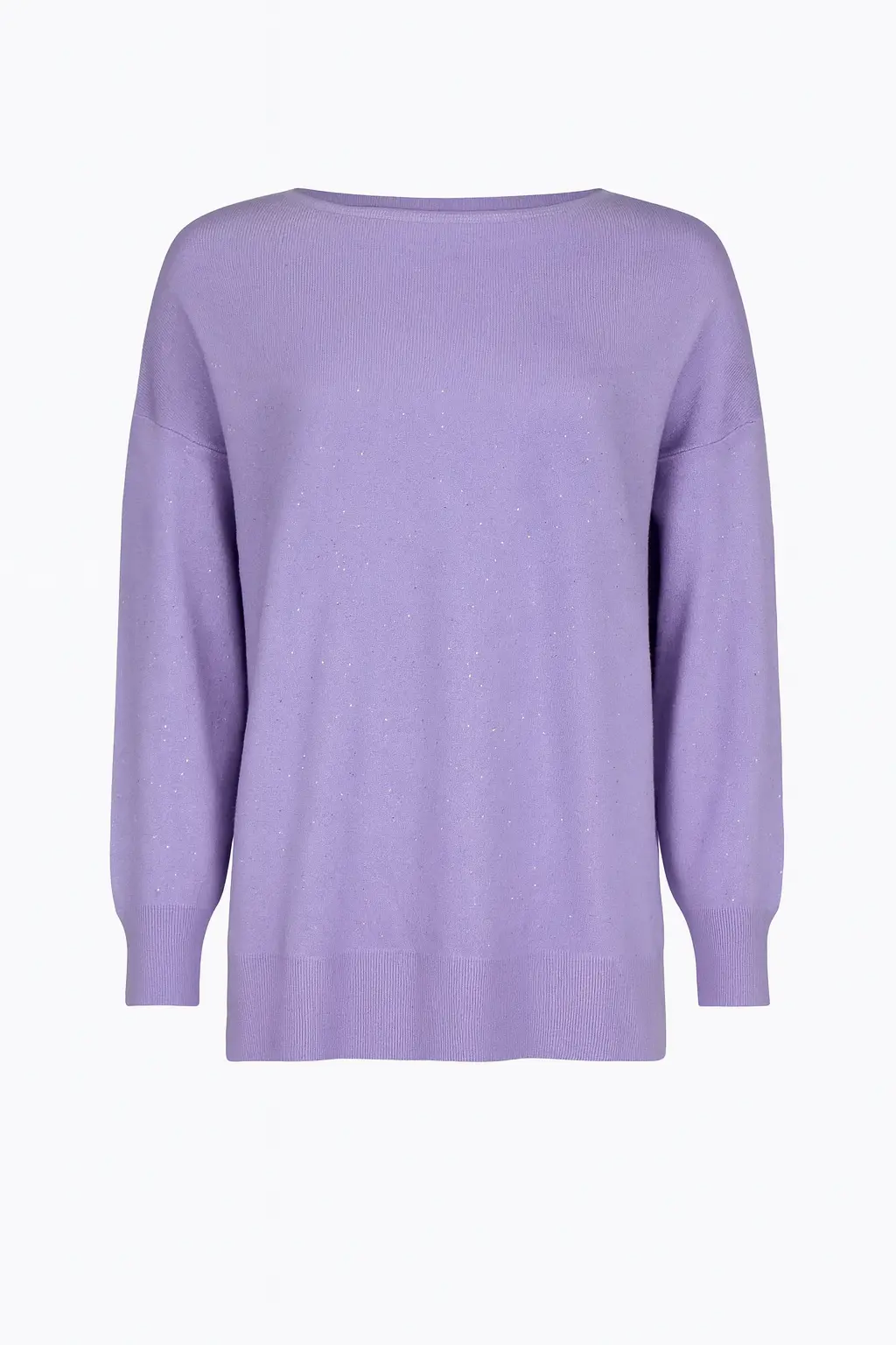 Maglia girocollo con micro paillettes DORABELLA