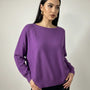 Maglia girocollo con micro paillettes DORABELLA