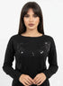 Maglia girocollo con paillettes DORABELLA