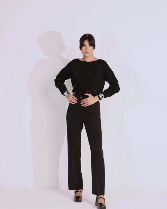 Pantalone sigaretta con bustino DORABELLA