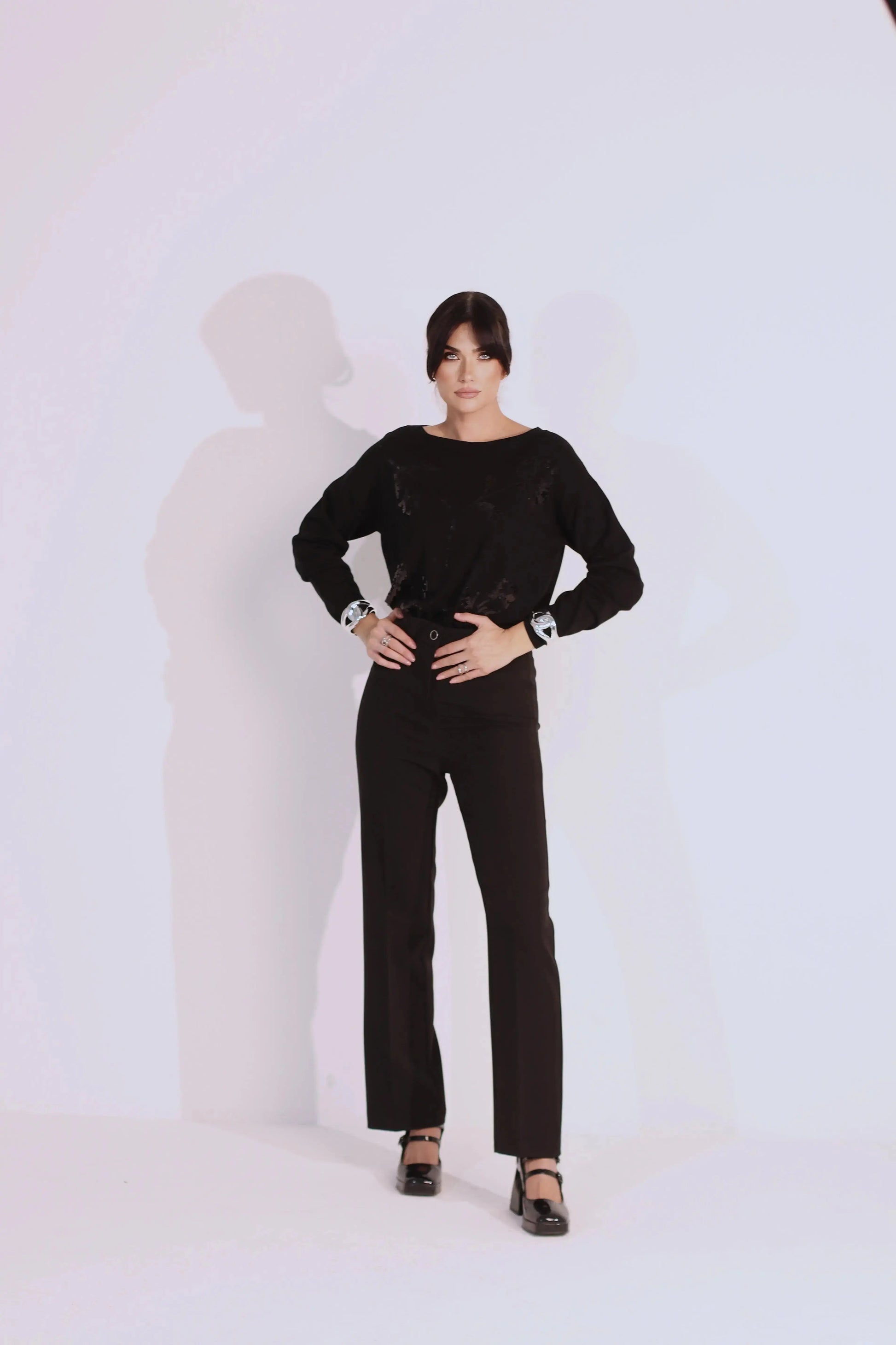 Pantalone sigaretta con bustino DORABELLA