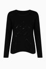 Maglia girocollo con paillettes DORABELLA PIU' XL (45) / Nero
