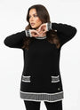 Maglia girocollo con pois DORABELLA PIU'