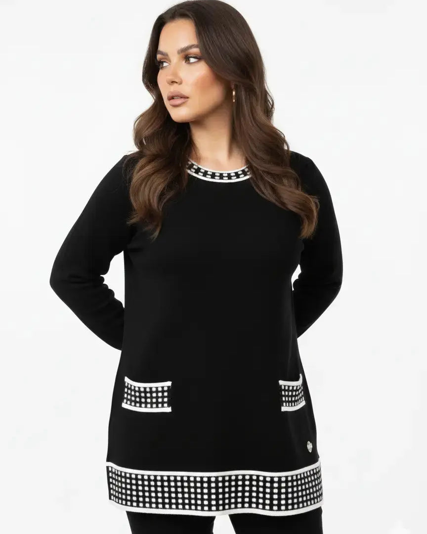 Maglia girocollo con pois DORABELLA PIU'