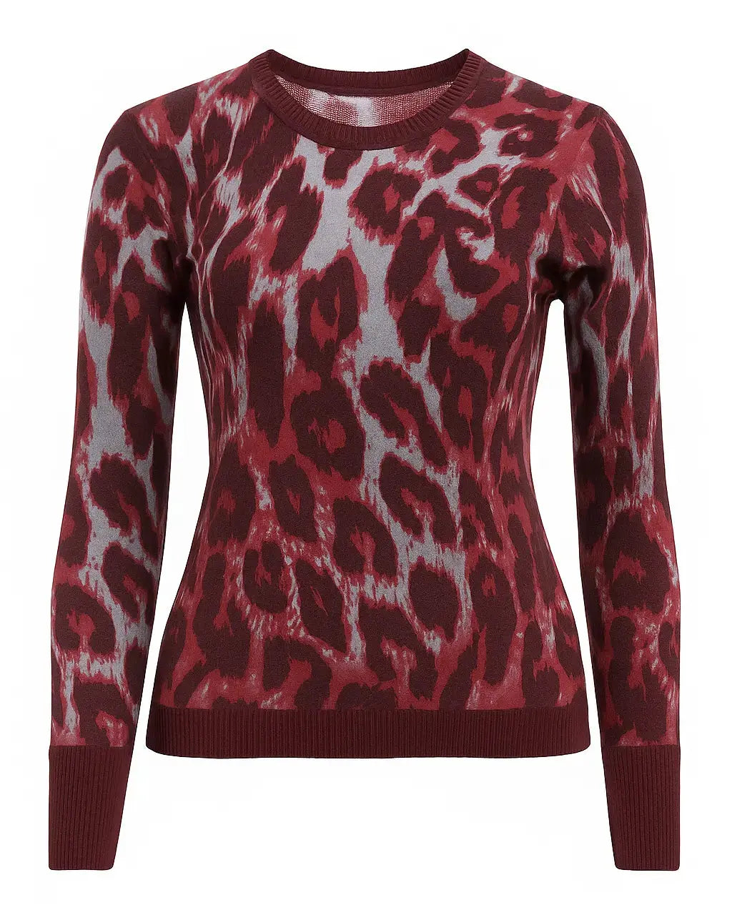 Maglia girocollo con profili a contrasto DORABELLA XXL / Bordeaux