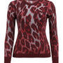 Maglia girocollo con profili a contrasto DORABELLA XXL / Bordeaux