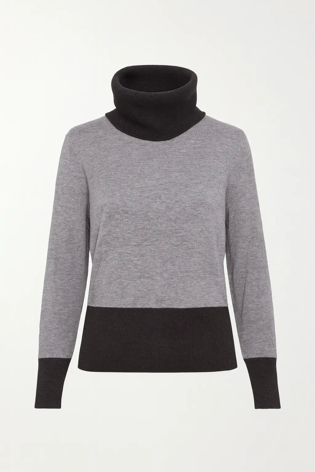 Maglia girocollo con profili a contrasto e collo staccabile DORABELLA