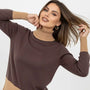 Maglia girocollo con profili a contrasto e collo staccabile DORABELLA