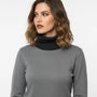 Maglia girocollo con profili a contrasto e collo staccabile DORABELLA