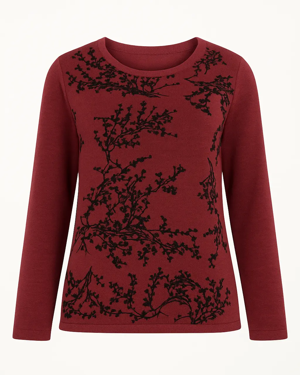 Maglia girocollo con ricami DORABELLA